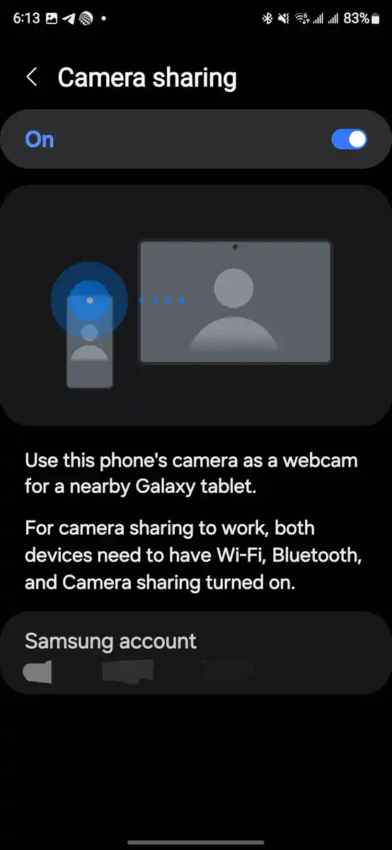 One ui 6.1 Camera Sharing