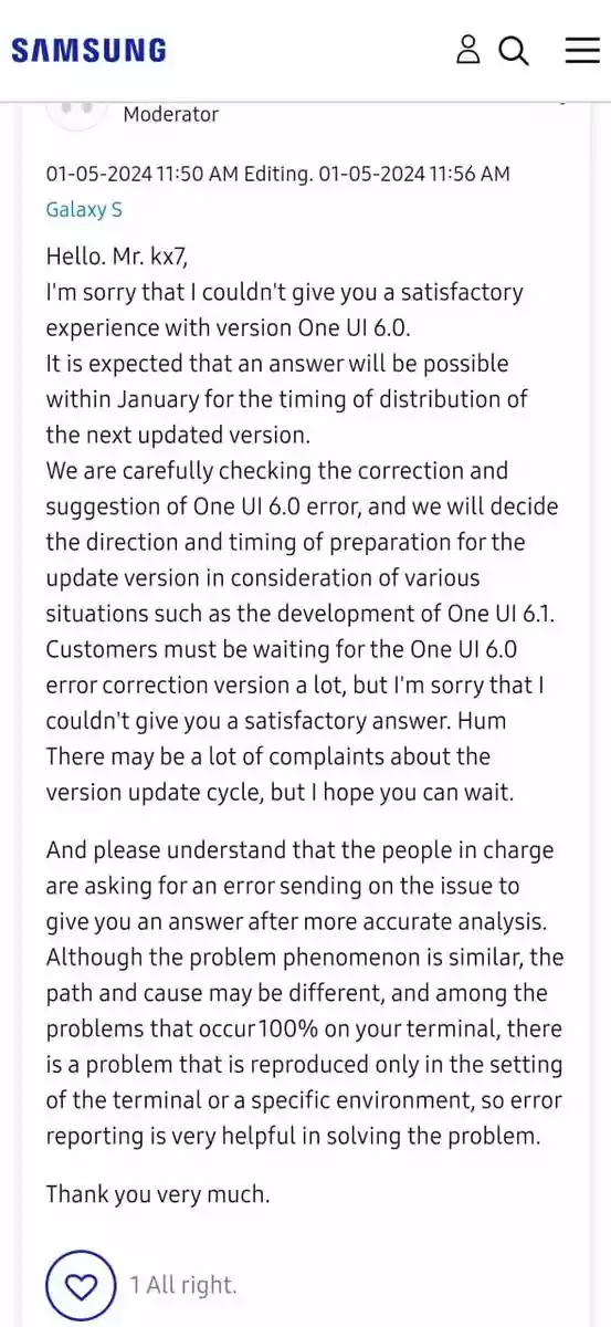 Samsung screen burning issue  Moderator notice 