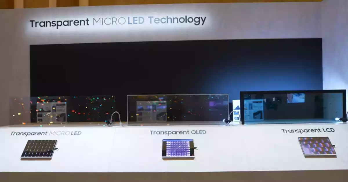 transparent MICRO LED display first look