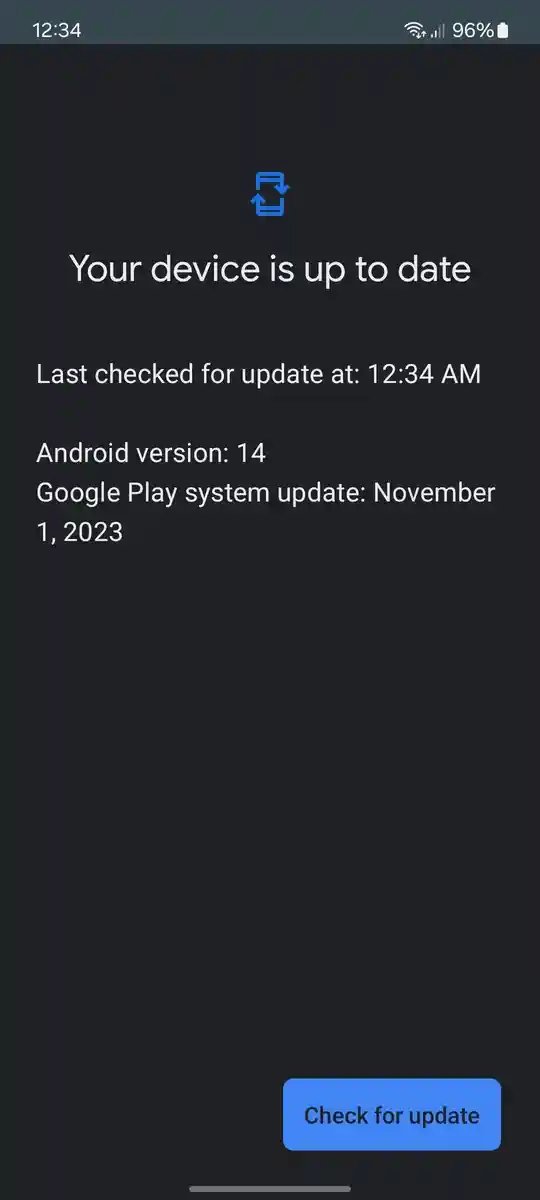 Samsung Galaxy device Google Play System Update 